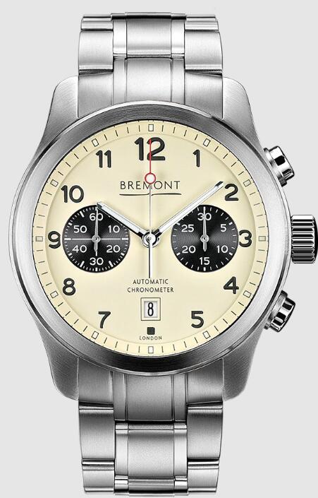 Replica Bremont Watch Altitude Pilot Chronographs ALT1-C Silver Dial Steel Strap